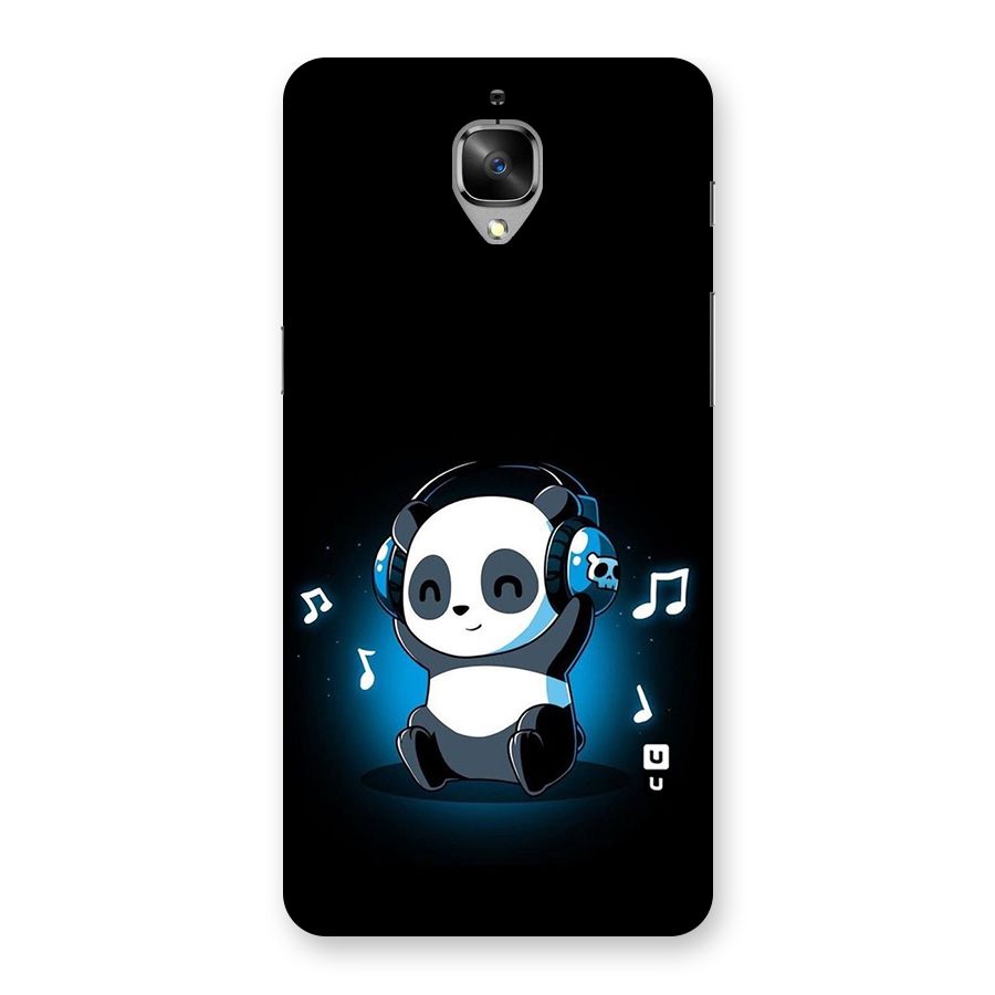 Adorable Panda Enjoying Music Back Case for OnePlus 3