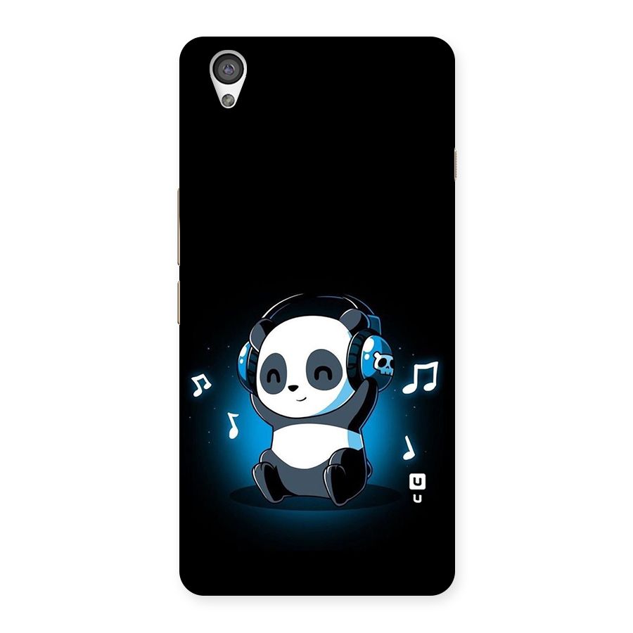 Adorable Panda Enjoying Music Back Case for OnePlus X