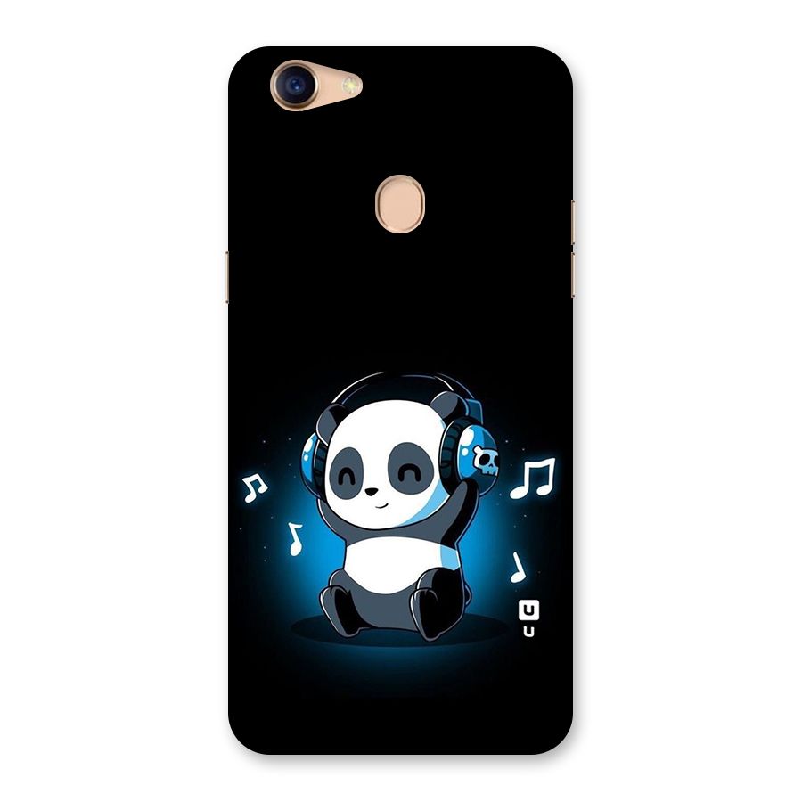 Adorable Panda Enjoying Music Back Case for Oppo F5 Youth