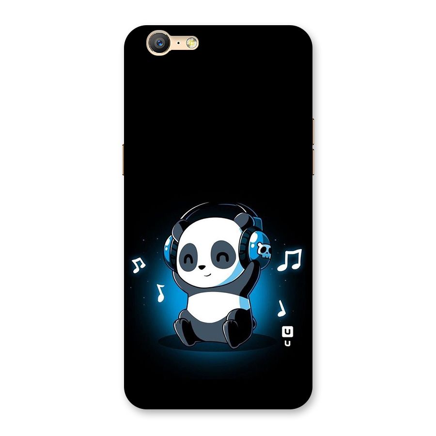 Adorable Panda Enjoying Music Back Case for Oppo A57