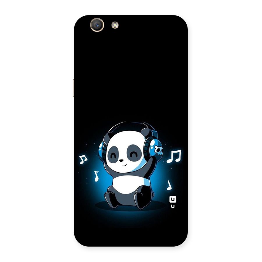 Adorable Panda Enjoying Music Back Case for Oppo F1s