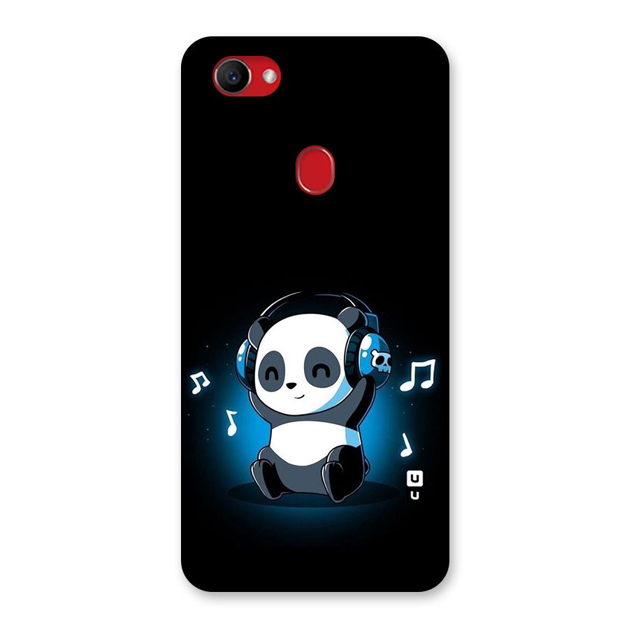 Adorable Panda Enjoying Music Back Case for Oppo F7