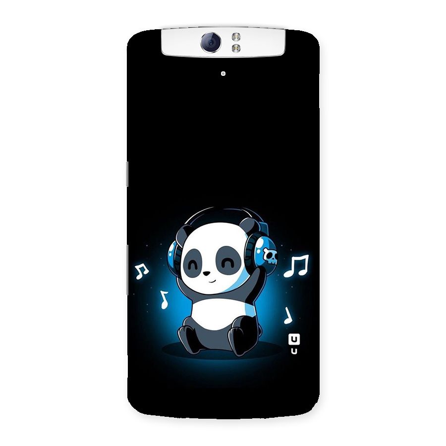 Adorable Panda Enjoying Music Back Case for Oppo N1