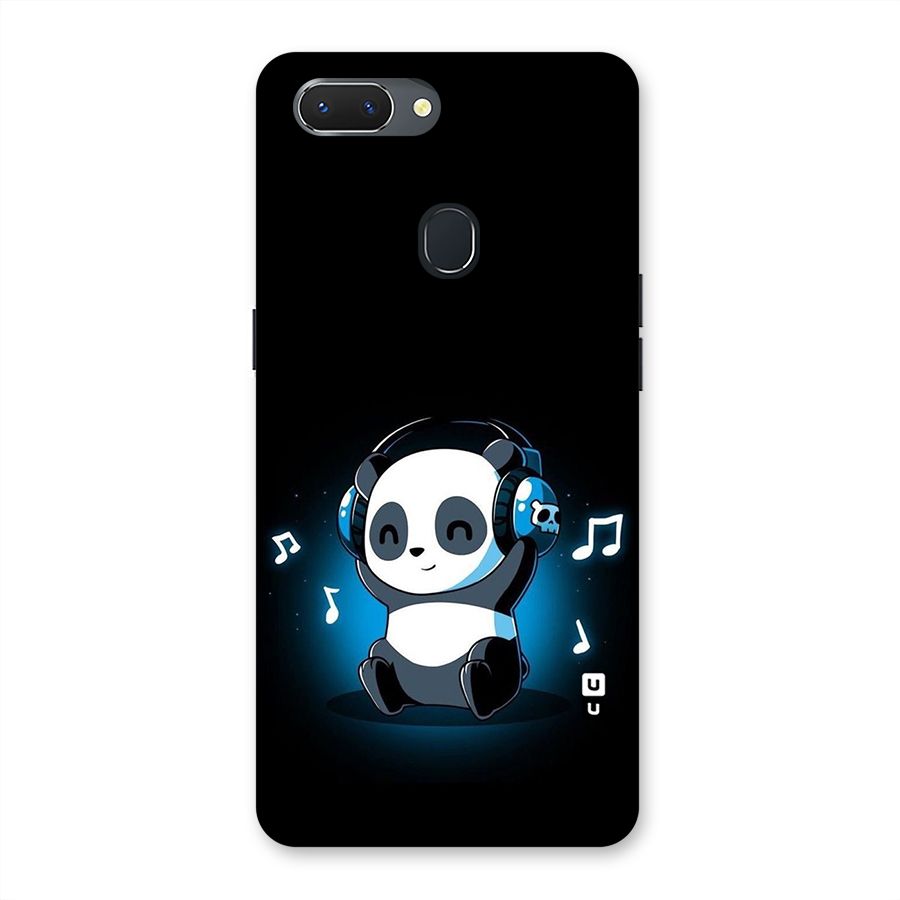 Adorable Panda Enjoying Music Back Case for Oppo Realme 2