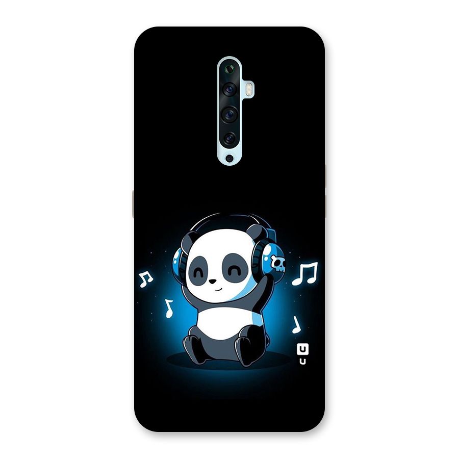 Adorable Panda Enjoying Music Back Case for Oppo Reno2 Z