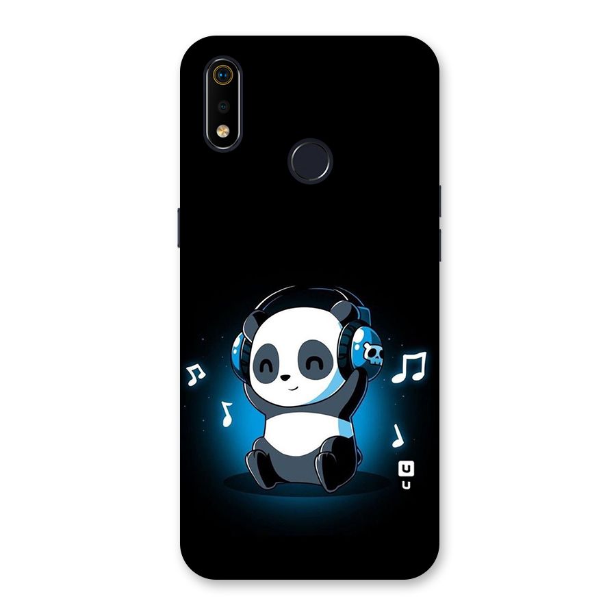 Adorable Panda Enjoying Music Back Case for Realme 3i