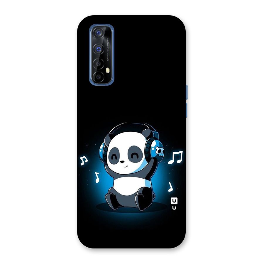 Adorable Panda Enjoying Music Back Case for Realme 7