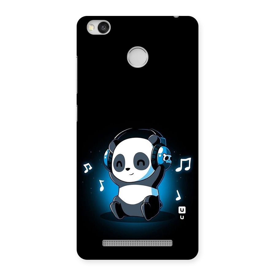 Adorable Panda Enjoying Music Back Case for Redmi 3S Prime