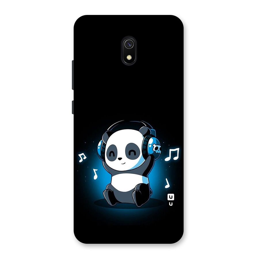 Adorable Panda Enjoying Music Back Case for Redmi 8A