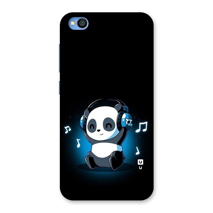 Adorable Panda Enjoying Music Back Case for Redmi Go