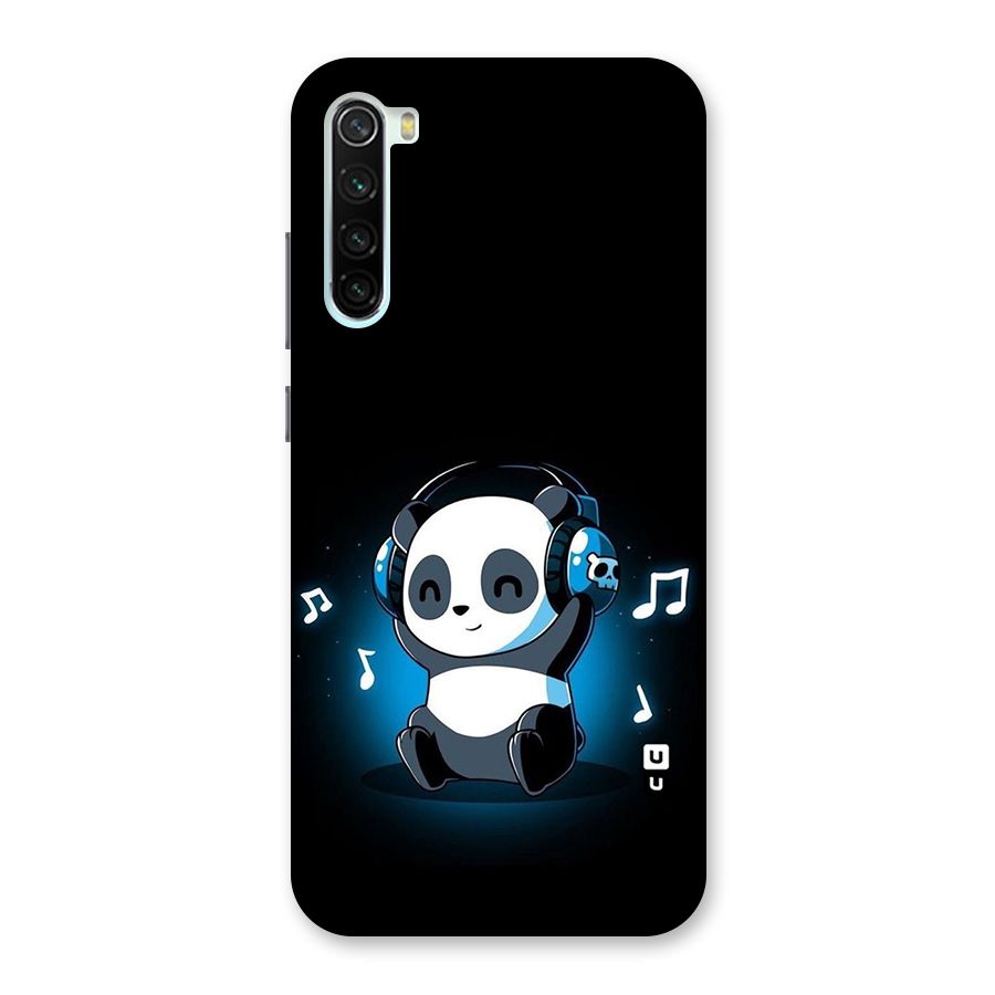 Adorable Panda Enjoying Music Back Case for Redmi Note 8