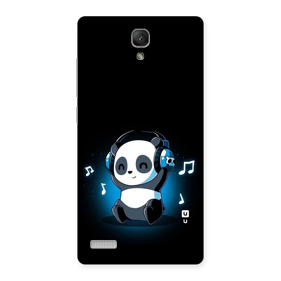 Adorable Panda Enjoying Music Back Case for Redmi Note Prime