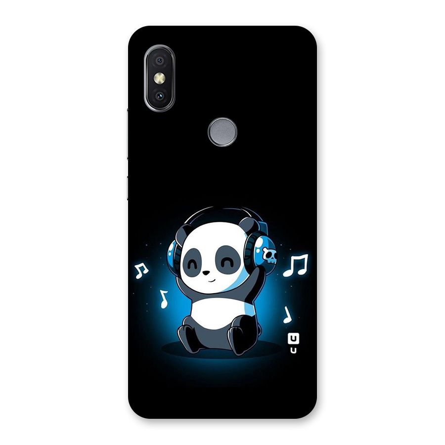 Adorable Panda Enjoying Music Back Case for Redmi Y2