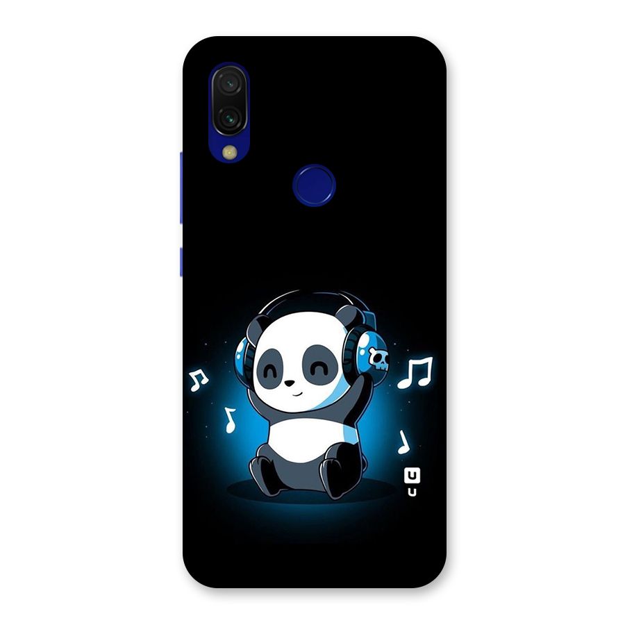 Adorable Panda Enjoying Music Back Case for Redmi Y3