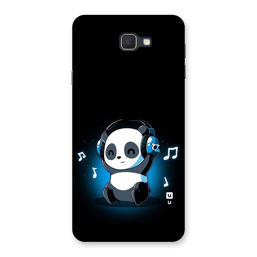 Adorable Panda Enjoying Music Back Case for Samsung Galaxy J7 Prime