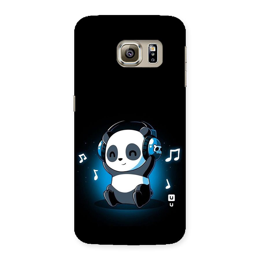 Adorable Panda Enjoying Music Back Case for Samsung Galaxy S6 Edge