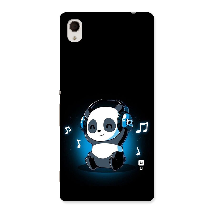 Adorable Panda Enjoying Music Back Case for Sony Xperia M4