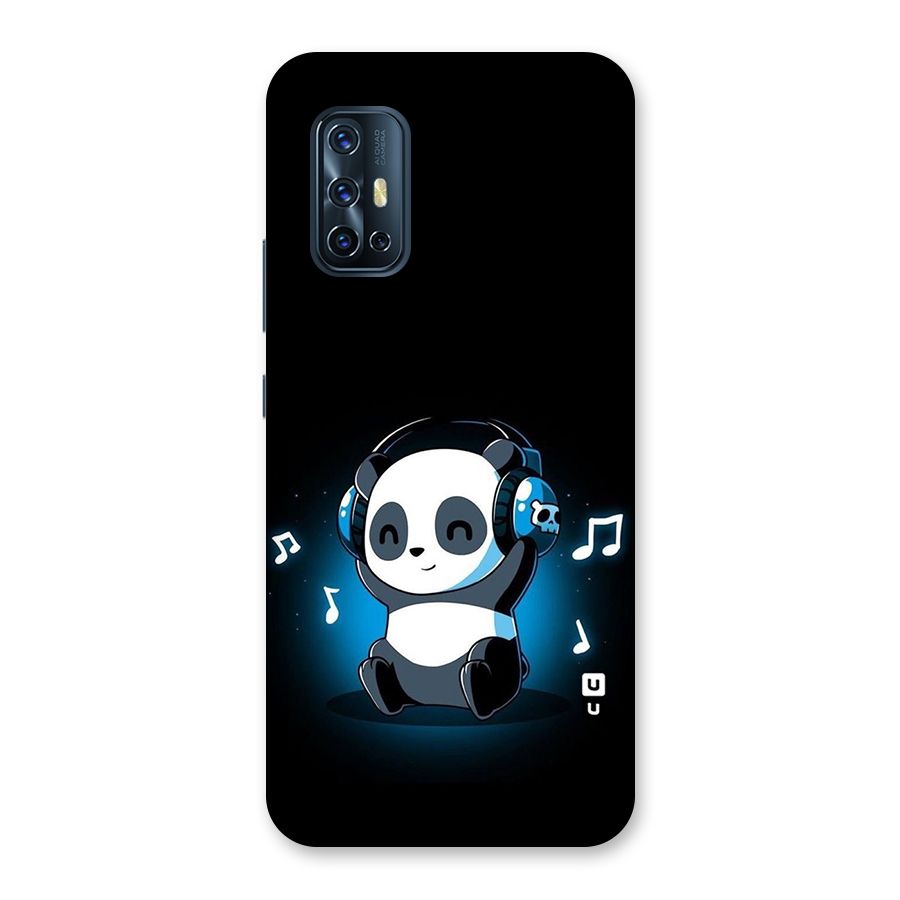 Adorable Panda Enjoying Music Back Case for Vivo V17
