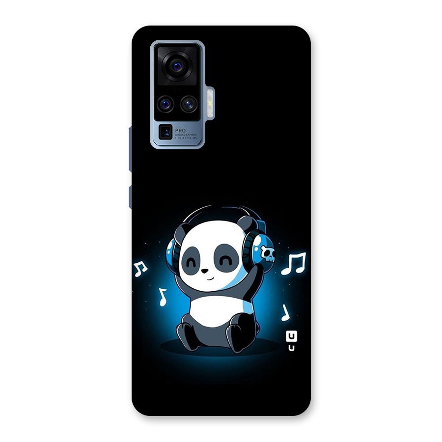 Adorable Panda Enjoying Music Back Case for Vivo X50 Pro