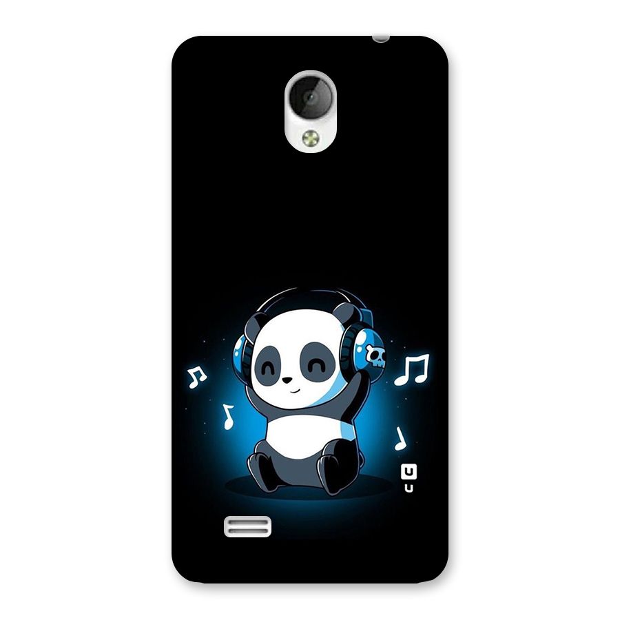 Adorable Panda Enjoying Music Back Case for Vivo Y21