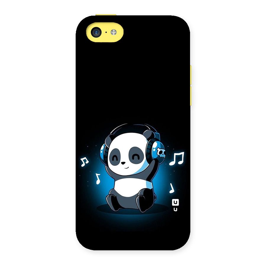 Adorable Panda Enjoying Music Back Case for iPhone 5C