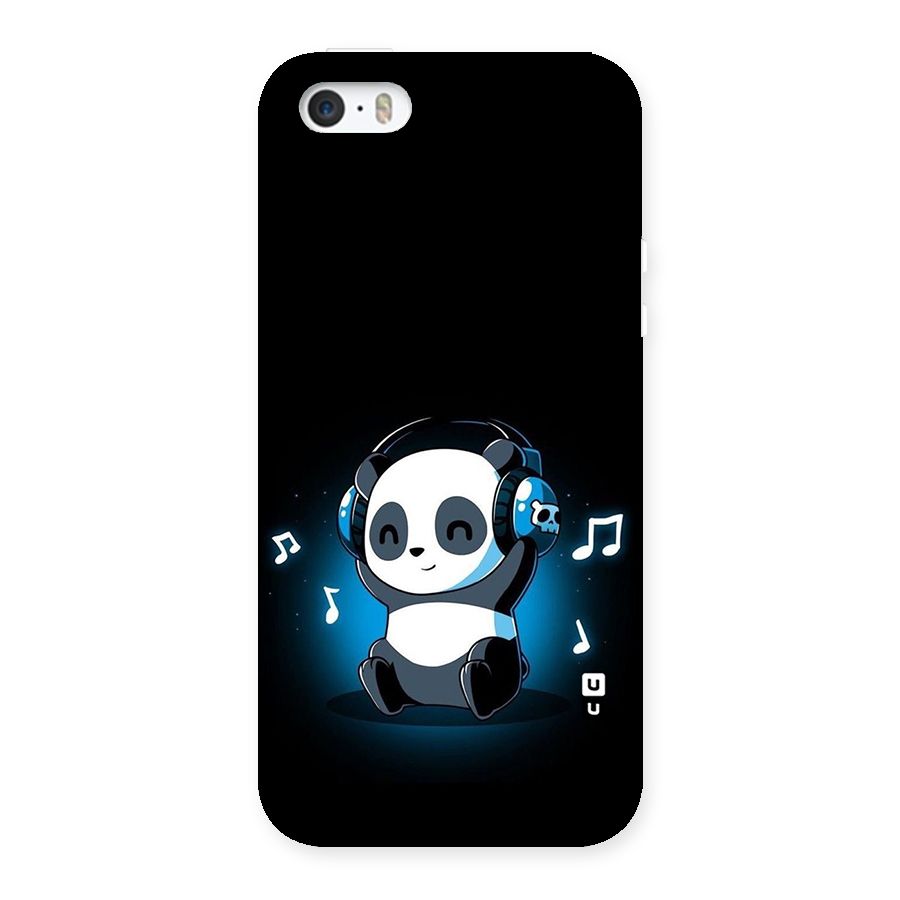 Adorable Panda Enjoying Music Back Case for iPhone 5 5S