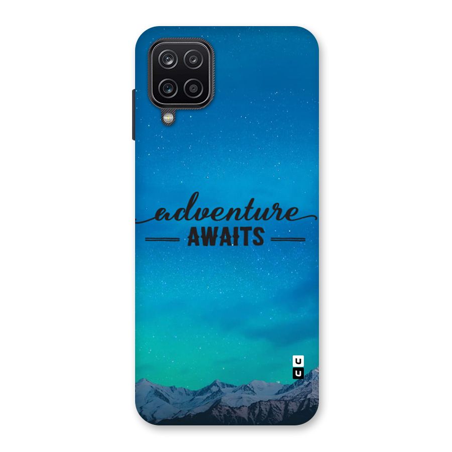 Adventure Awaits Glass Back Case for Galaxy A12