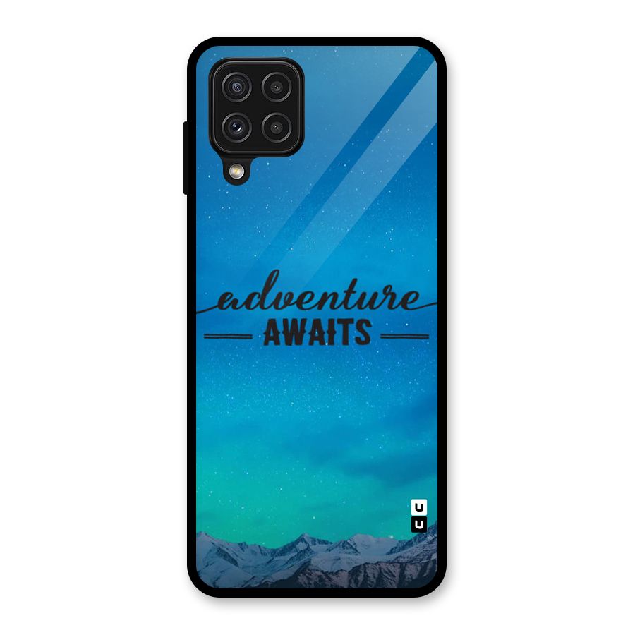 Adventure Awaits Glass Back Case for Galaxy A22 4G