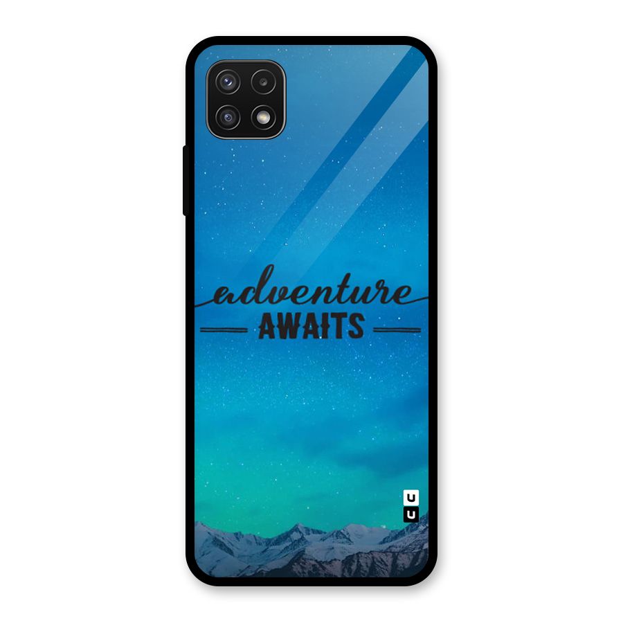 Adventure Awaits Glass Back Case for Galaxy A22 5G
