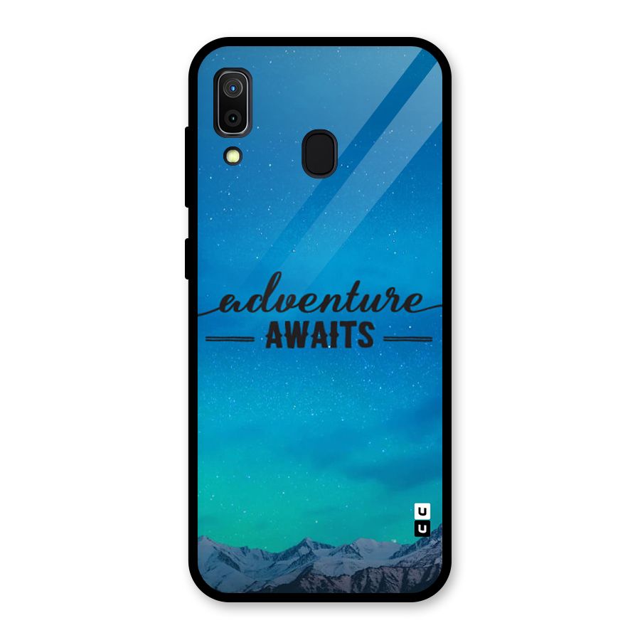 Adventure Awaits Glass Back Case for Galaxy A30