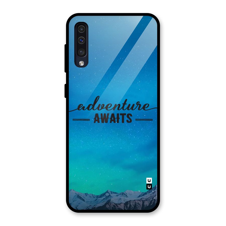 Adventure Awaits Glass Back Case for Galaxy A50