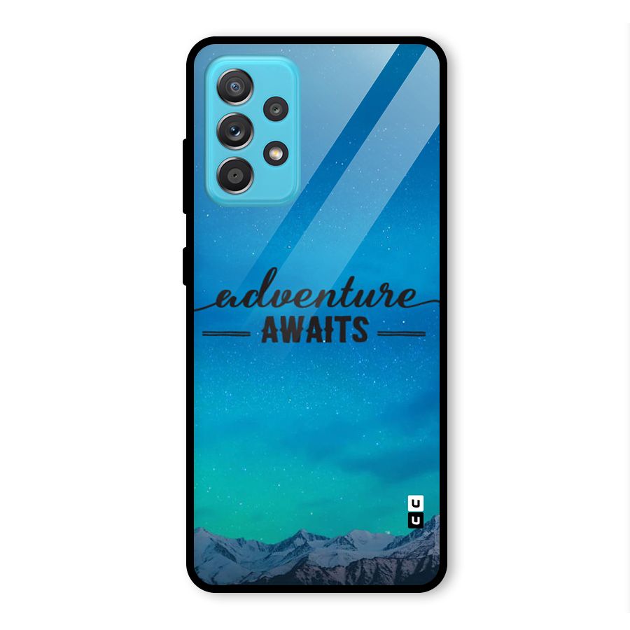 Adventure Awaits Glass Back Case for Galaxy A52