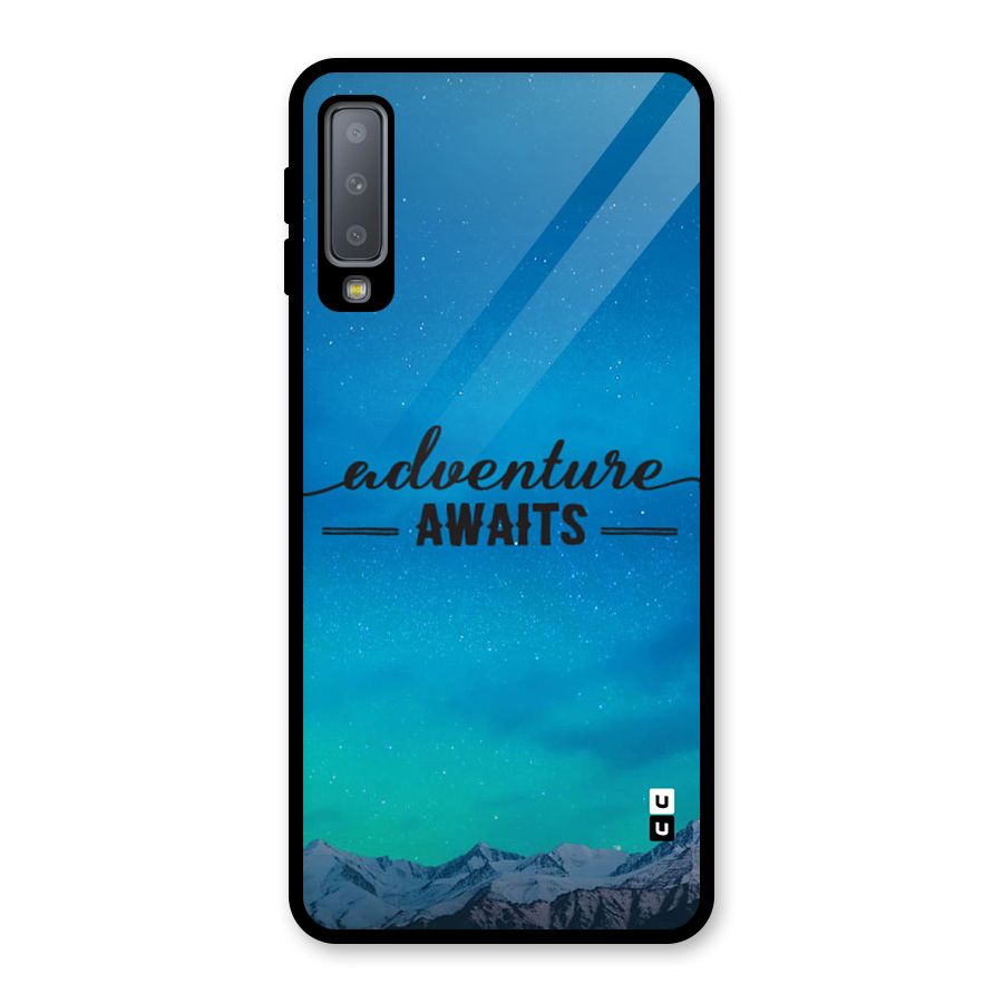 Adventure Awaits Glass Back Case for Galaxy A7 (2018)