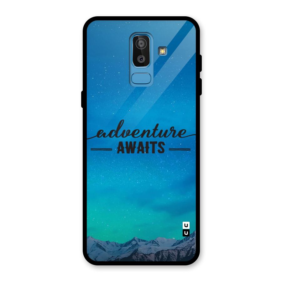 Adventure Awaits Glass Back Case for Galaxy J8