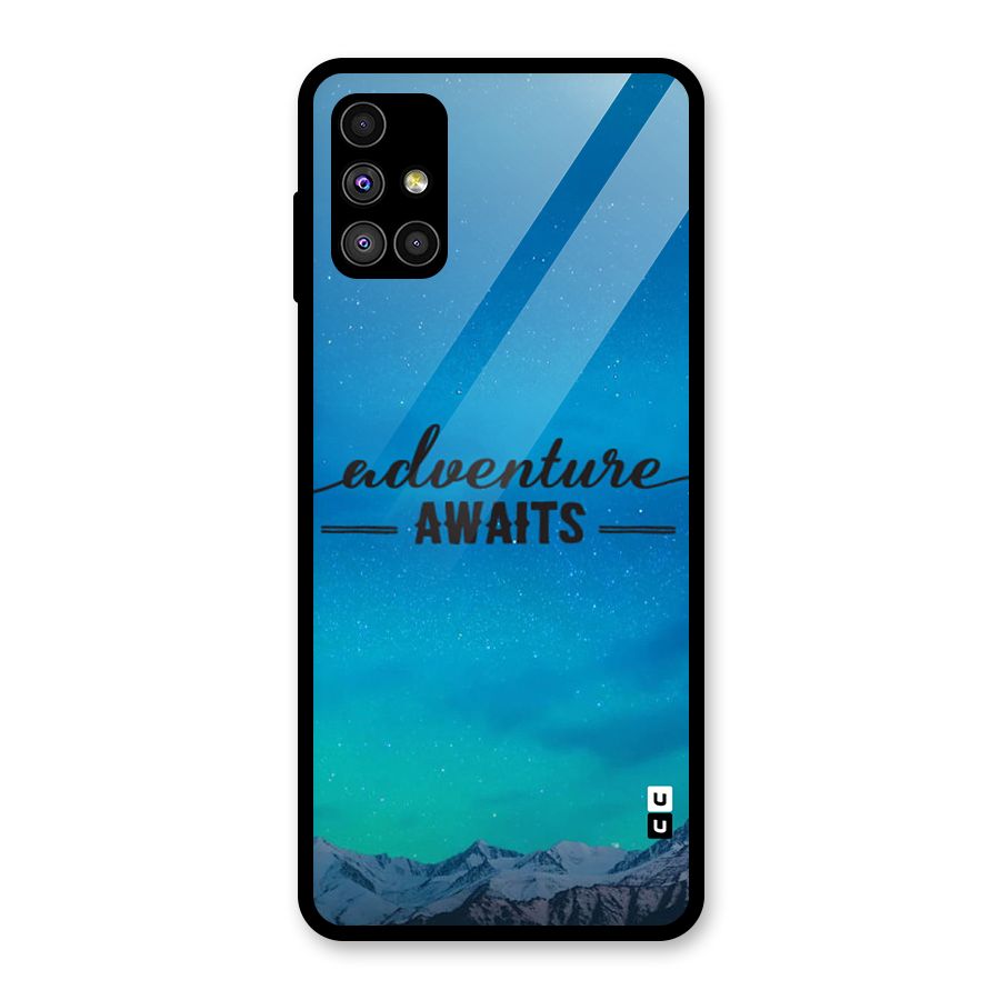 Adventure Awaits Glass Back Case for Galaxy M51
