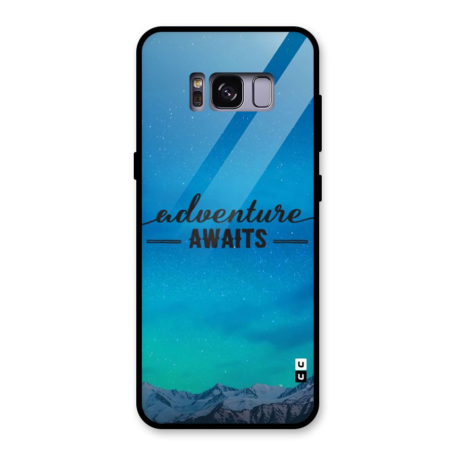 Adventure Awaits Glass Back Case for Galaxy S8