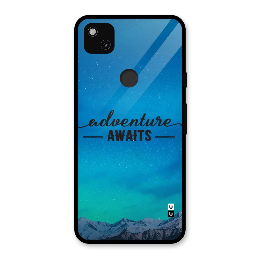 Adventure Awaits Glass Back Case for Google Pixel 4a
