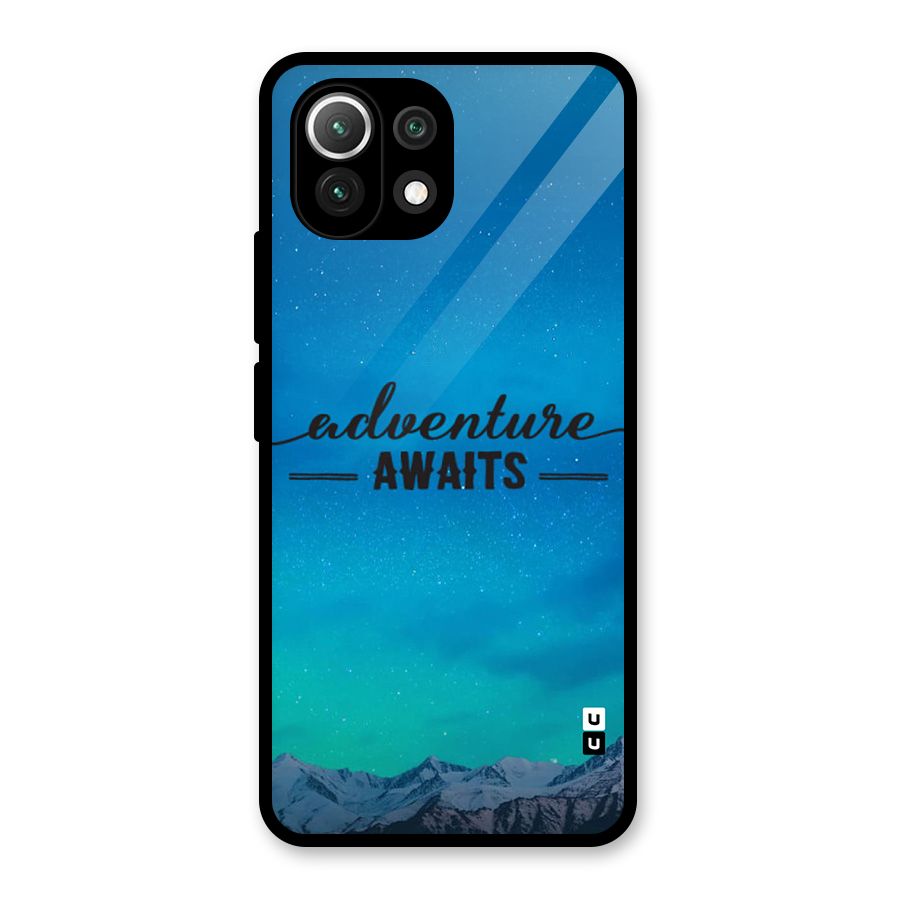 Adventure Awaits Glass Back Case for Mi 11 Lite