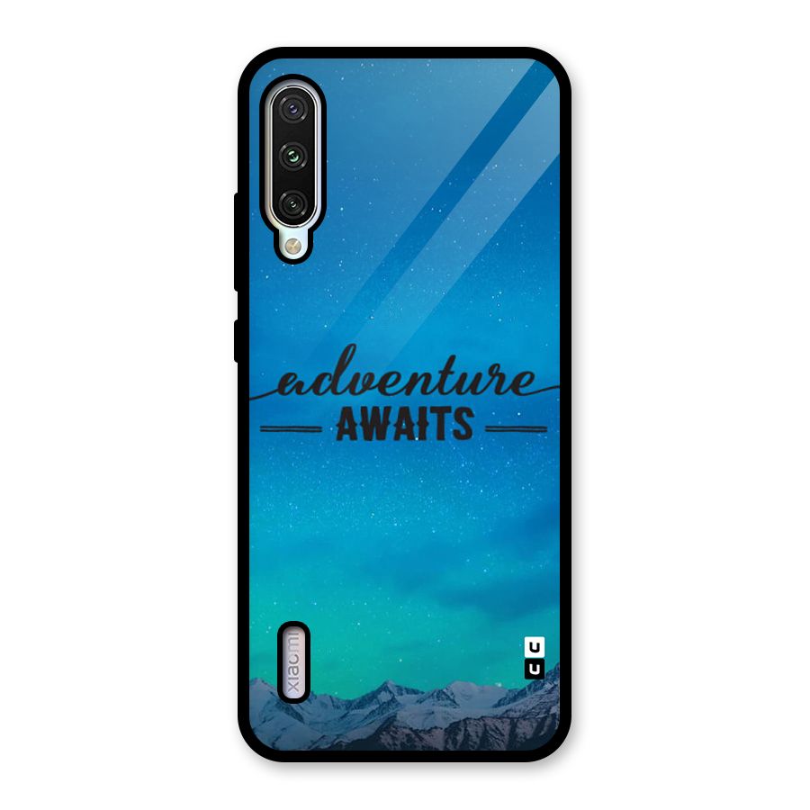 Adventure Awaits Glass Back Case for Mi A3