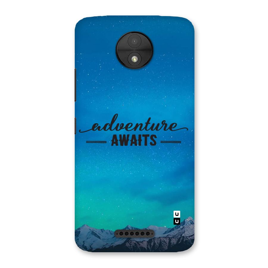 Adventure Awaits Back Case for Moto C