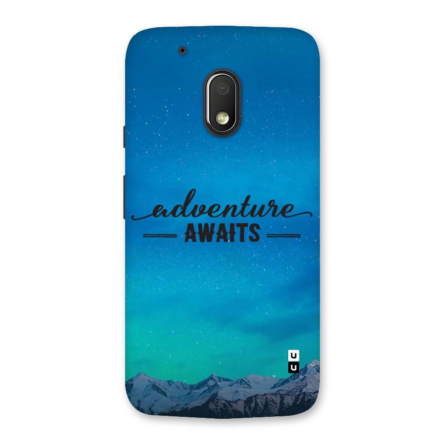 Adventure Awaits Back Case for Moto G4 Play