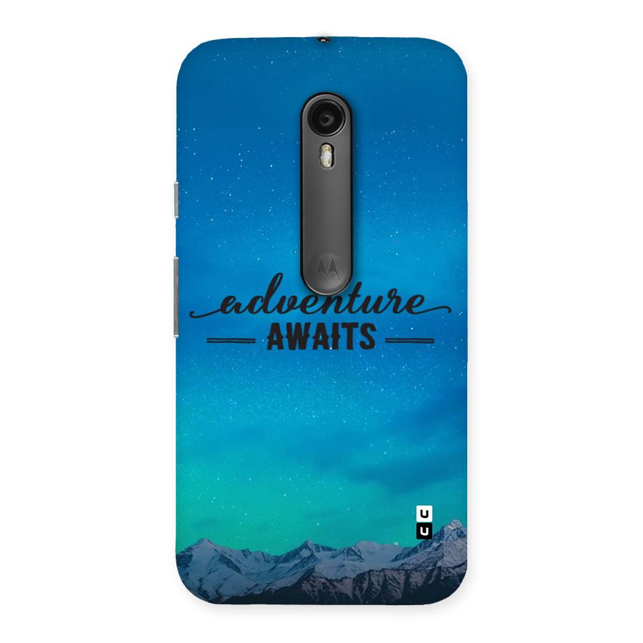 Adventure Awaits Back Case for Moto G Turbo