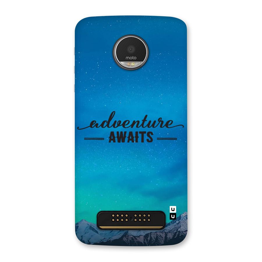 Adventure Awaits Back Case for Moto Z Play