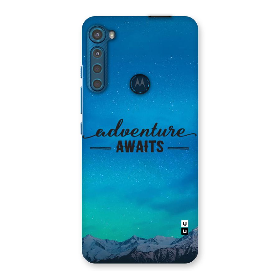 Adventure Awaits Back Case for Motorola One Fusion Plus