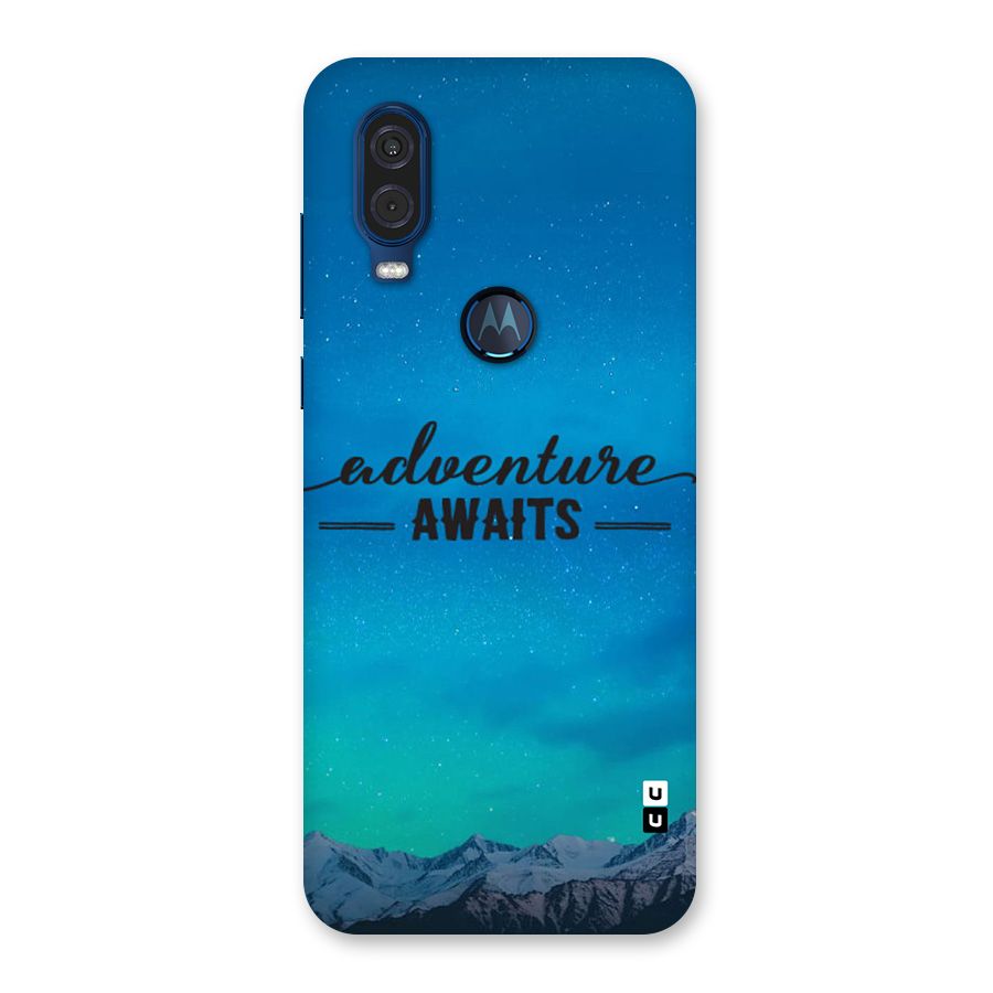 Adventure Awaits Back Case for Motorola One Vision