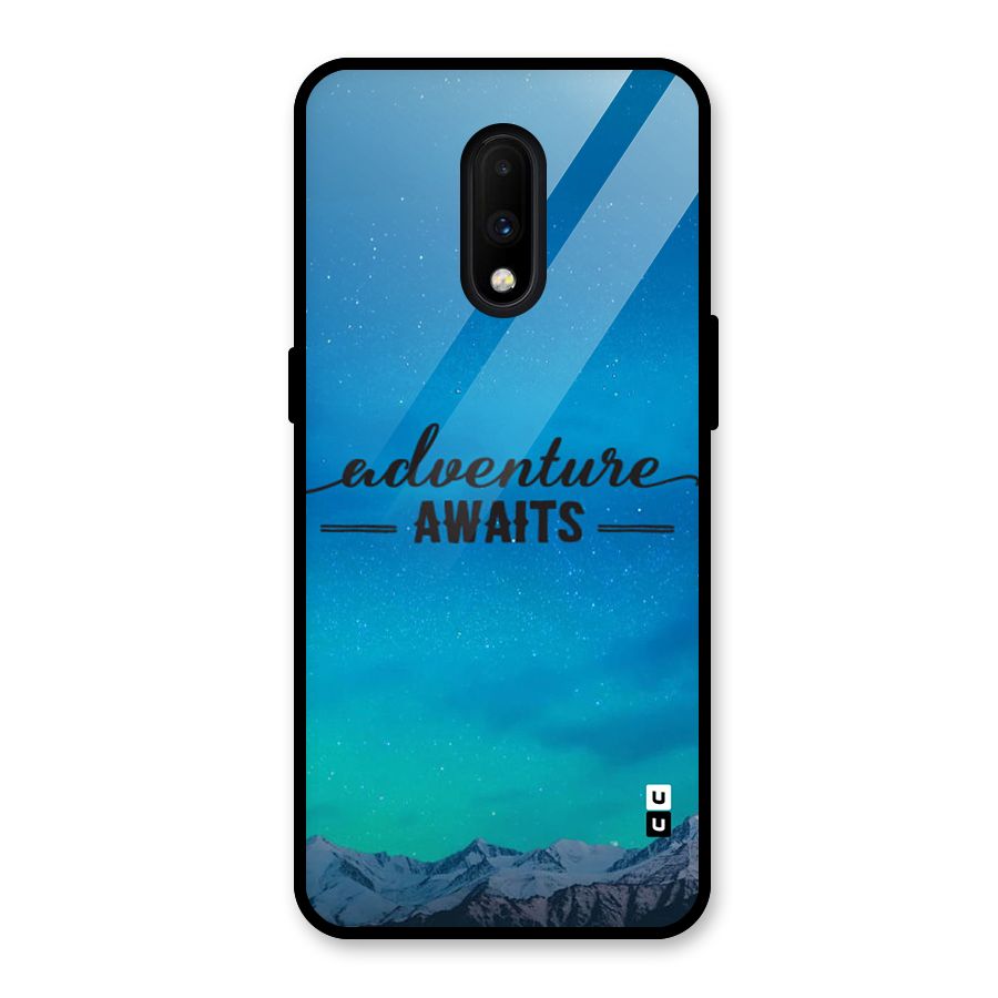Adventure Awaits Glass Back Case for OnePlus 7