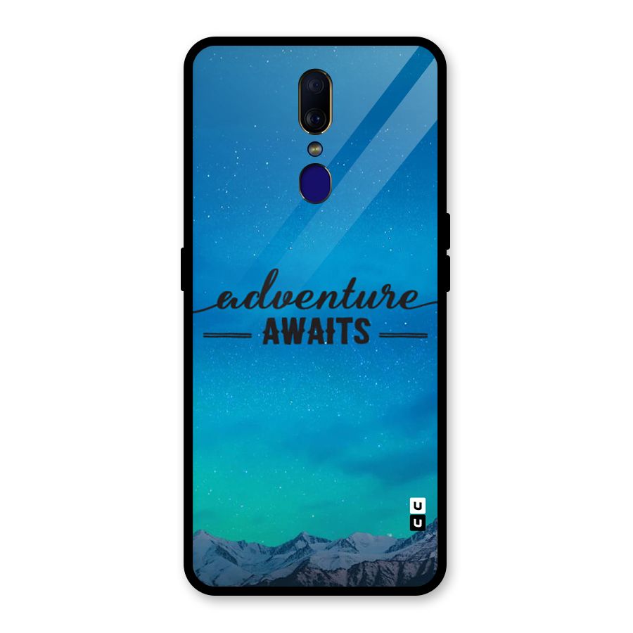 Adventure Awaits Glass Back Case for Oppo F11