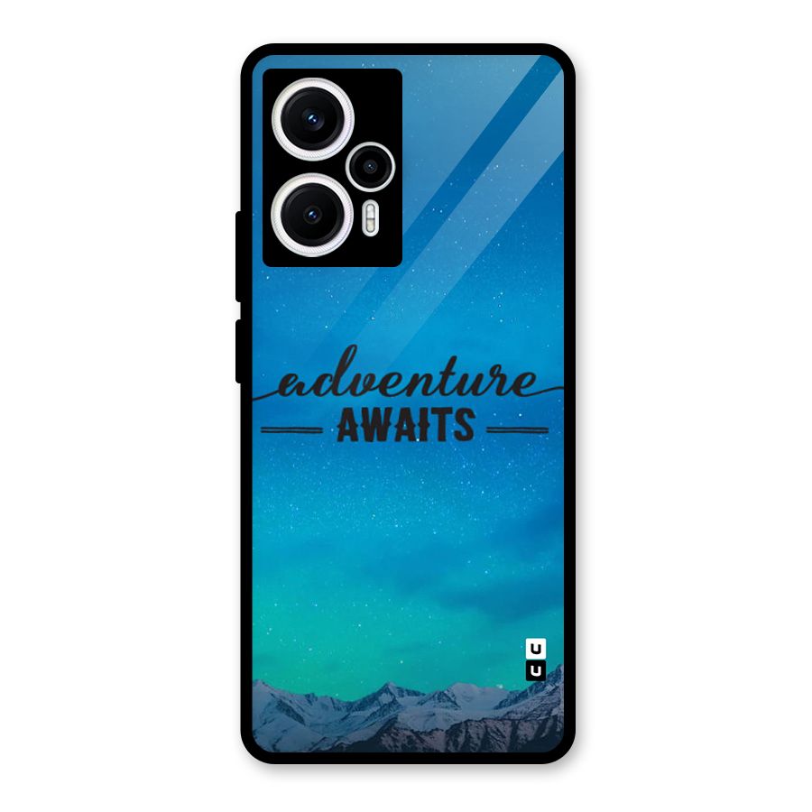Adventure Awaits Glass Back Case for Poco F5
