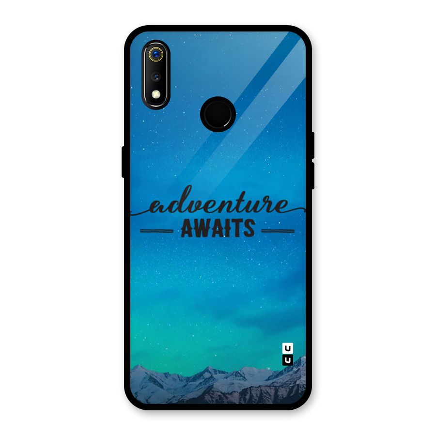 Adventure Awaits Glass Back Case for Realme 3