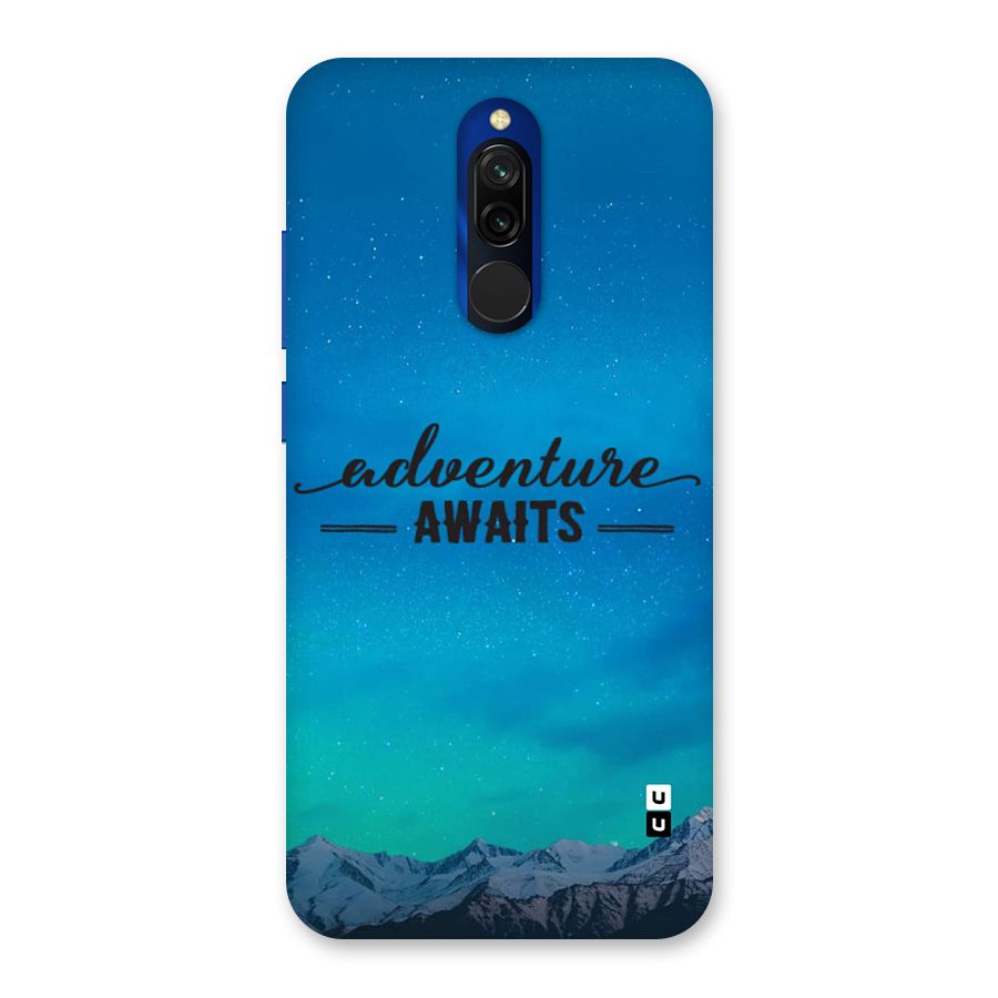 Adventure Awaits Glass Back Case for Redmi 8